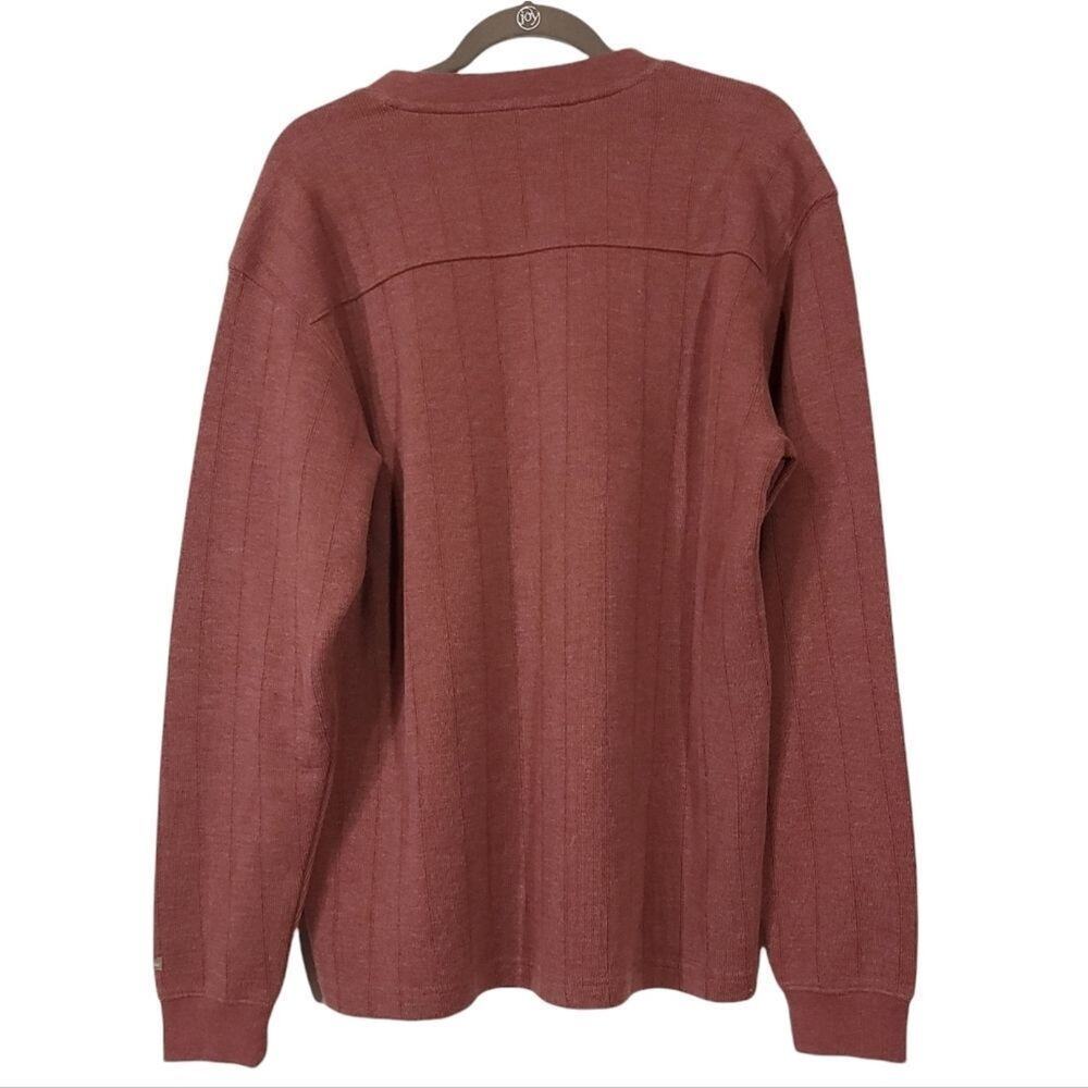 Columbia Mens Sweater Rust Brown Size Large Fall - Picture 2 of 5